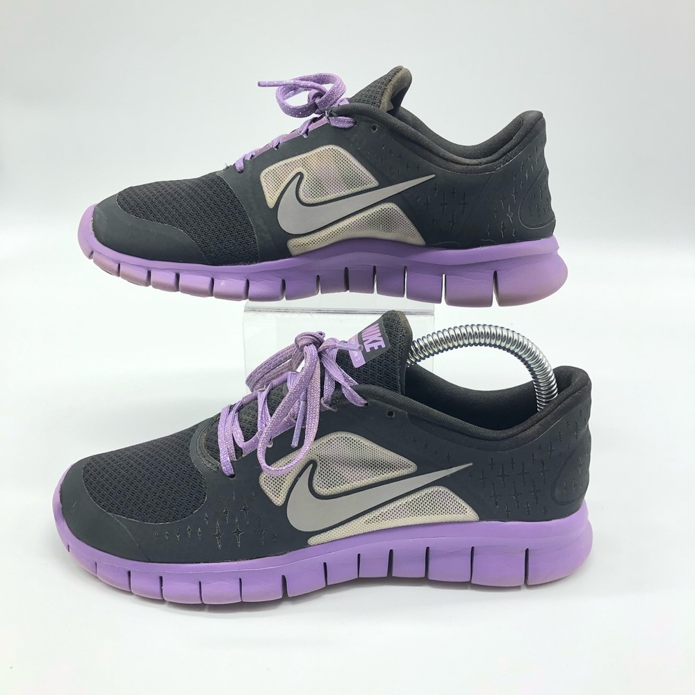 Nike Free Run 3 Black Running 512098-002 Size 6Y
